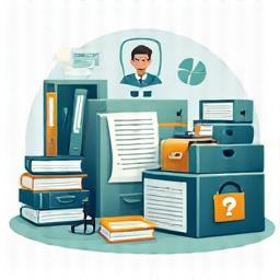 Icon representing a library of questions